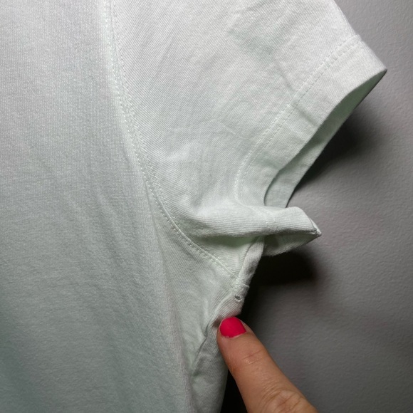 🥍 XL Girls Lacrosse LAX Cotton Vineyard Vines Light Pale Green Short Sleeve Tee - Picture 7 of 11